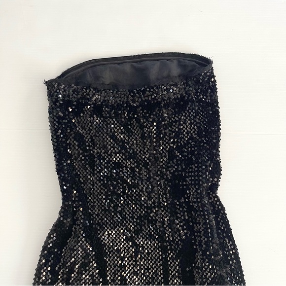 Zadig & Voltaire Raleg Tube Sequin Mini Dress Black - Picture 10 of 16
